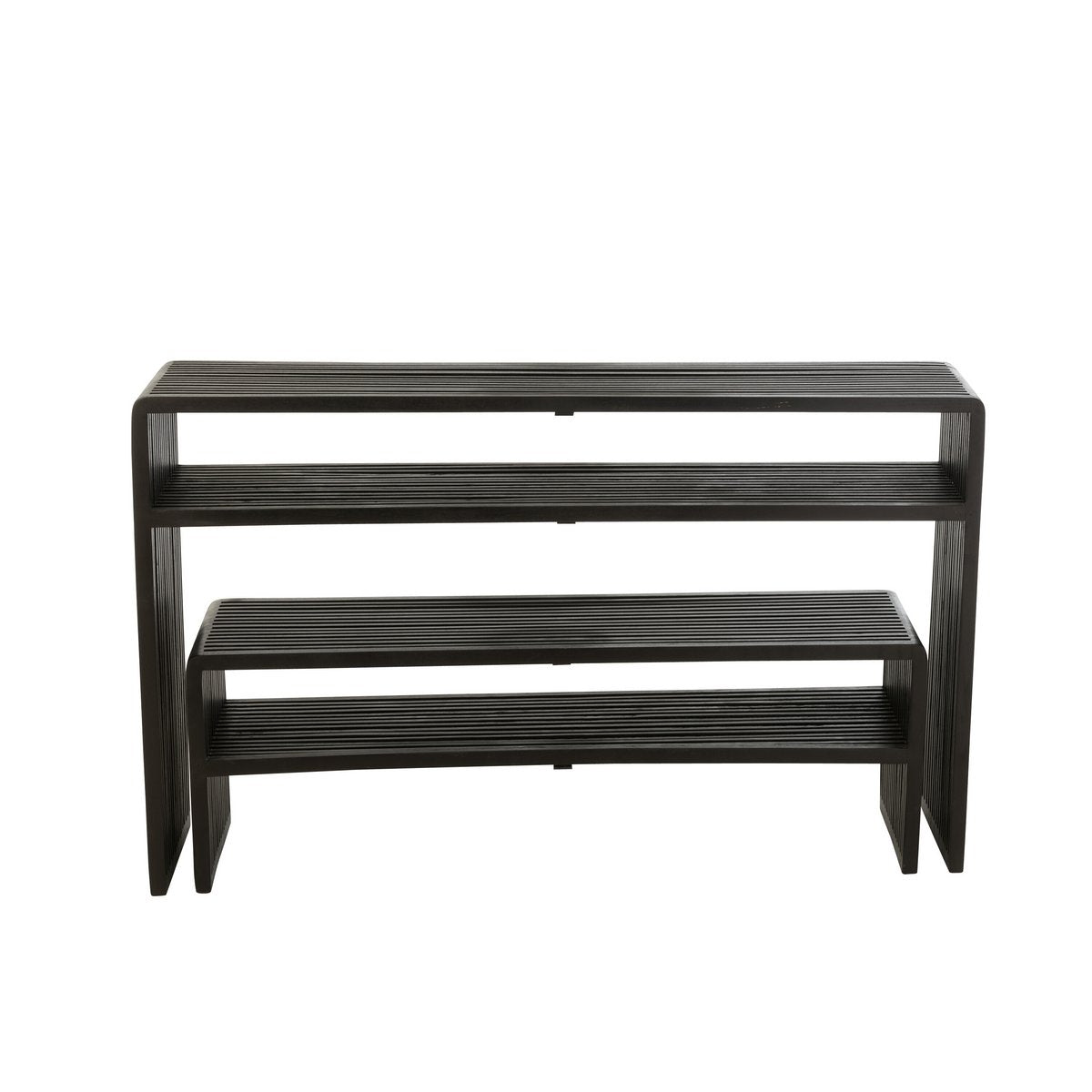 Console J-Line en bois noir - vue de face