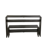 Console J-Line en bois noir - vue de face