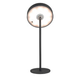 Lampe de table de batterie LED magnétiquement "Ella" pour l'extérieur et à l'intérieur, en métal et en plastique en noir, 35 cm de haut