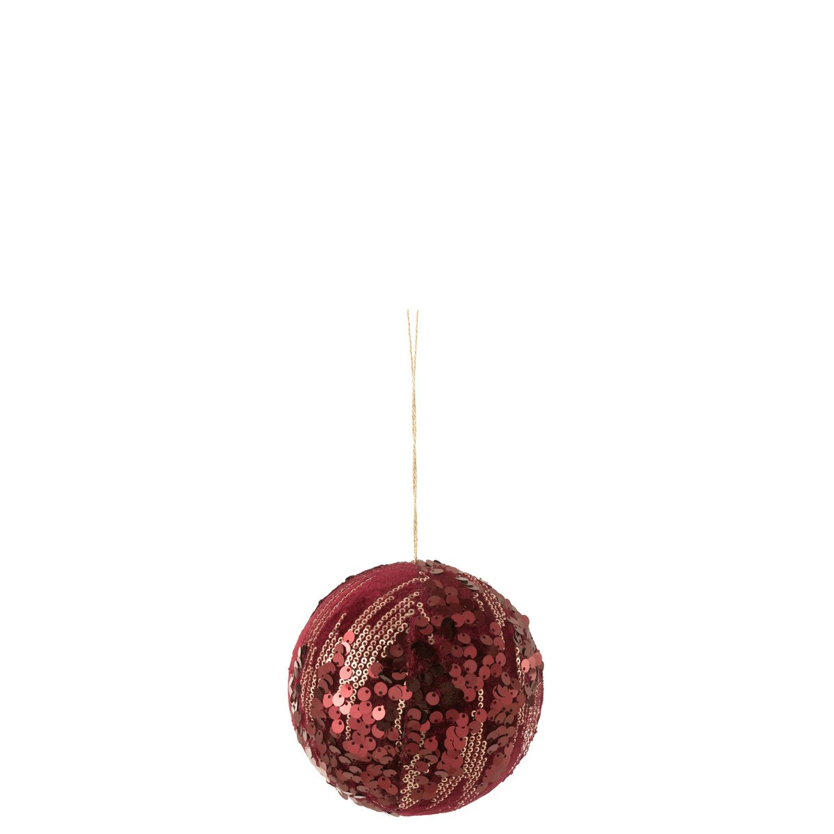 Suspension J-Line Ball Sequins bordeaux avec sequins élégants