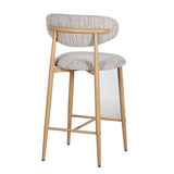 Chaise de bar de cuisine japandi okura (ensemble de 2)