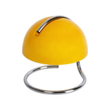 Détail du pied en chrome de la lampe Burano