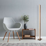 Lampadaire LED "Madera" h: 152cm naturel