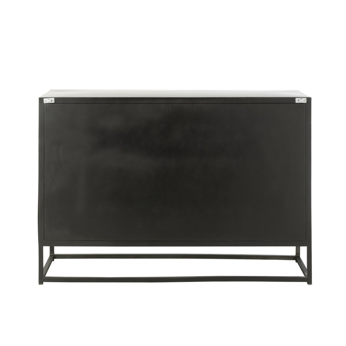 Armoire J-Line Shanil avec portes ouvertes, espace de rangement
