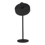 Lampe de table de batterie LED magnétiquement "Ella" pour l'extérieur et à l'intérieur, en métal et en plastique en noir, 35 cm de haut