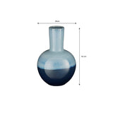 Vase Holm Bleu - Élégant vase en céramique bleu profond, fait main.