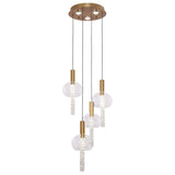 Lampe suspendue tubey en cuivre or | 4 - 30 cm