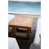 La table d'appoint en teck récupéré - Naturel