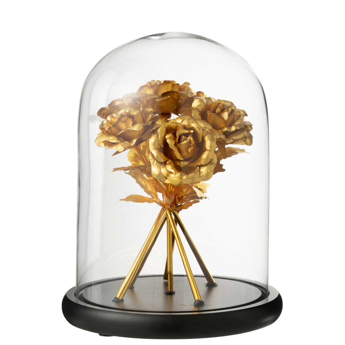 Ambiance élégante avec la cloche Bell Jar Rose J-Line dans un salon contemporain.