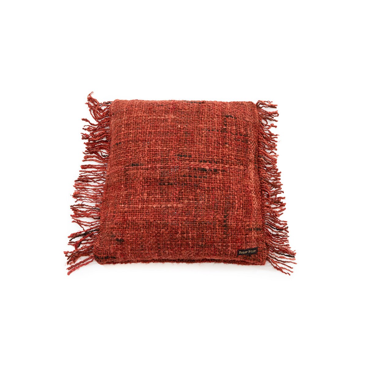 Housse de coussin Oh My Gee en rouge cerise, vue avant