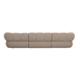 Canapé New York 4 places (Salon droit) Sable Boucle