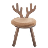 Chaise oreille J-Line en bois naturel vue de face