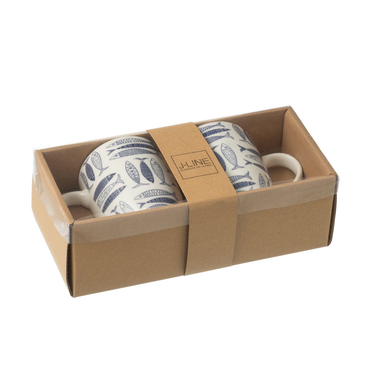 Tasses VI en céramique bleu foncé - vue avant