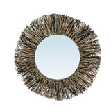 Le Miroir à Franges en Raphia - Noir Naturel - M