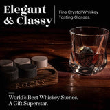 Coffret whisky avec pierres en granit et verres en cristal