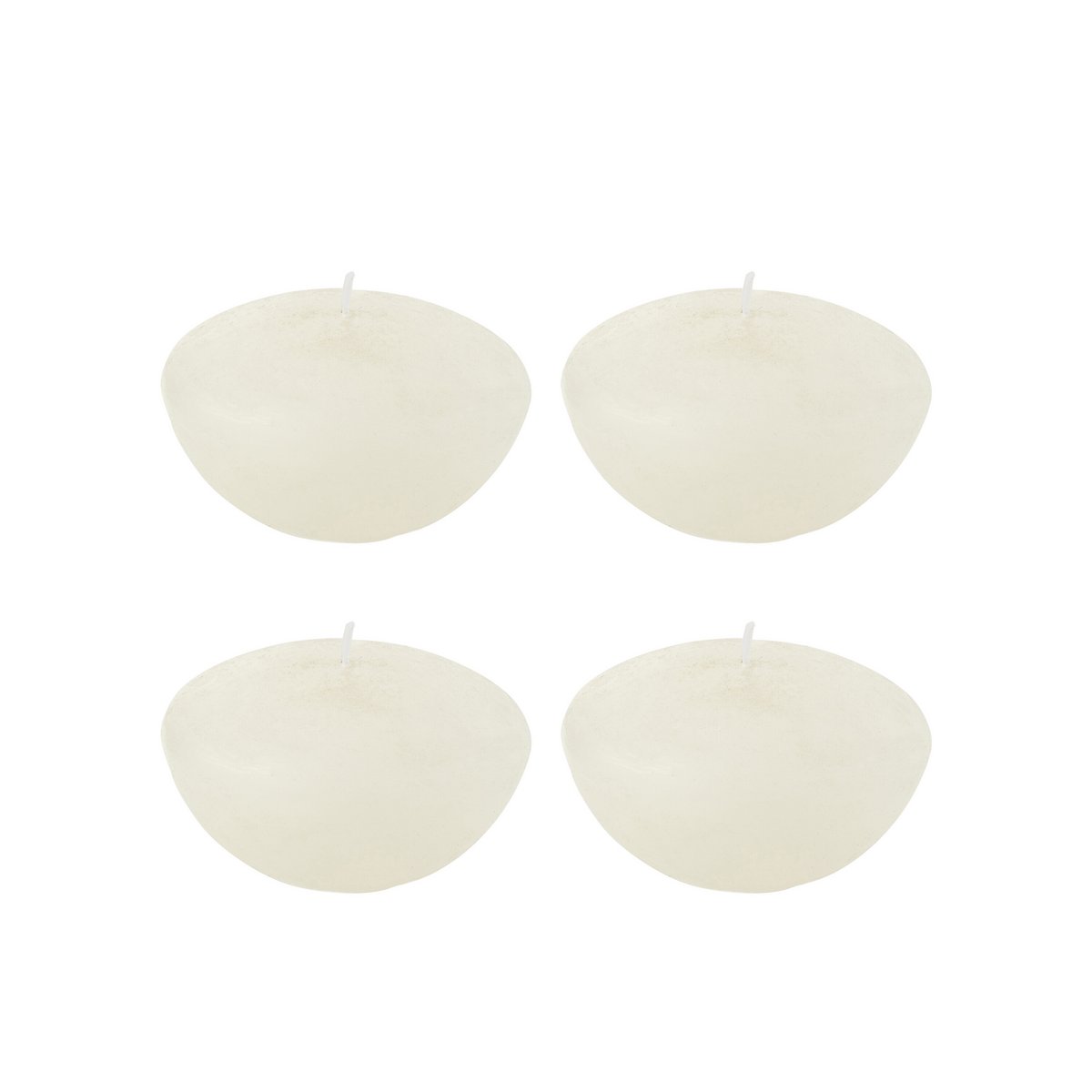 Bougie flottante J-Line blanche, élégante et raffinée, vue de côté