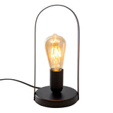 Lampe à poser en métal "Faro" h: 28,5cm noir