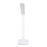 Lampe de table à LED "moteur" blanc, métal et plastique, 38 cm de haut, dimmable, changeur de couleur CCT