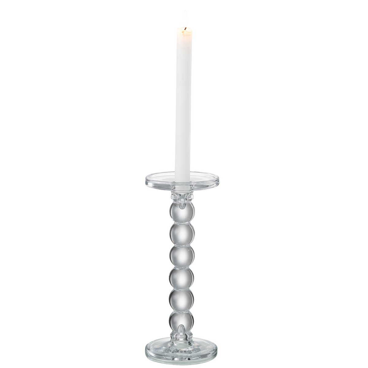 Bougeoir J-Line Drops sur une table élégante, ambiance cosy