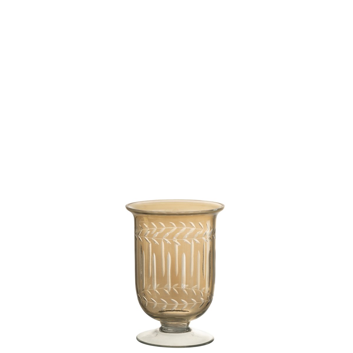 Vue latérale de la lanterne J-Line Roman Steel, design élégant