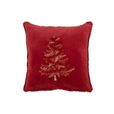 Coussin J-Line Arbre placé dans un salon chic, ambiance chaleureuse