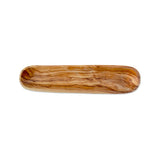 Étagère de salle de bain en bois d'olivier précieux, 30 cm