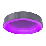 Plafond LED "Mulo" Ø 46,5 cm, de nombreuses fonctions, en métal et en plastique, avec des LED intégrées, un éclairage pour le salon, le bureau ou la table de chevet