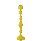 J-Line Bougeoir Monarchie Métal Jaune Grand