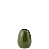 Vase Lola en porcelaine verte, élégant et raffiné, 30 cm de hauteur.