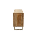 Buffet J-Line en rotin et bois de manguier - naturel