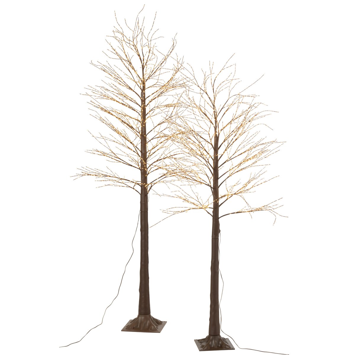Ambiance décorative avec l'arbre lumineux J-Line dans un salon