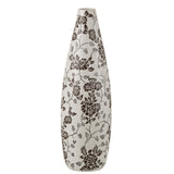 Vase Zen J-Line en porcelaine blanc et noir, 53 cm de haut