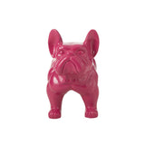 Bulldog en bois rose de J-Line sur fond neutre