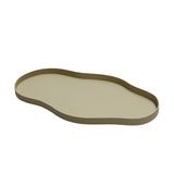 Plateau en métal beige Bauru