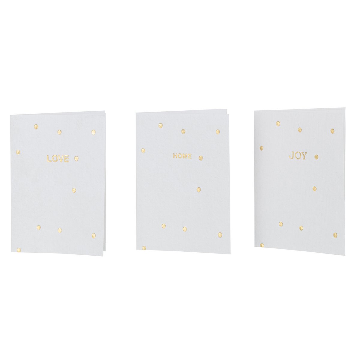 Ensemble de cartes décoratives J-Line avec enveloppes, vue de face