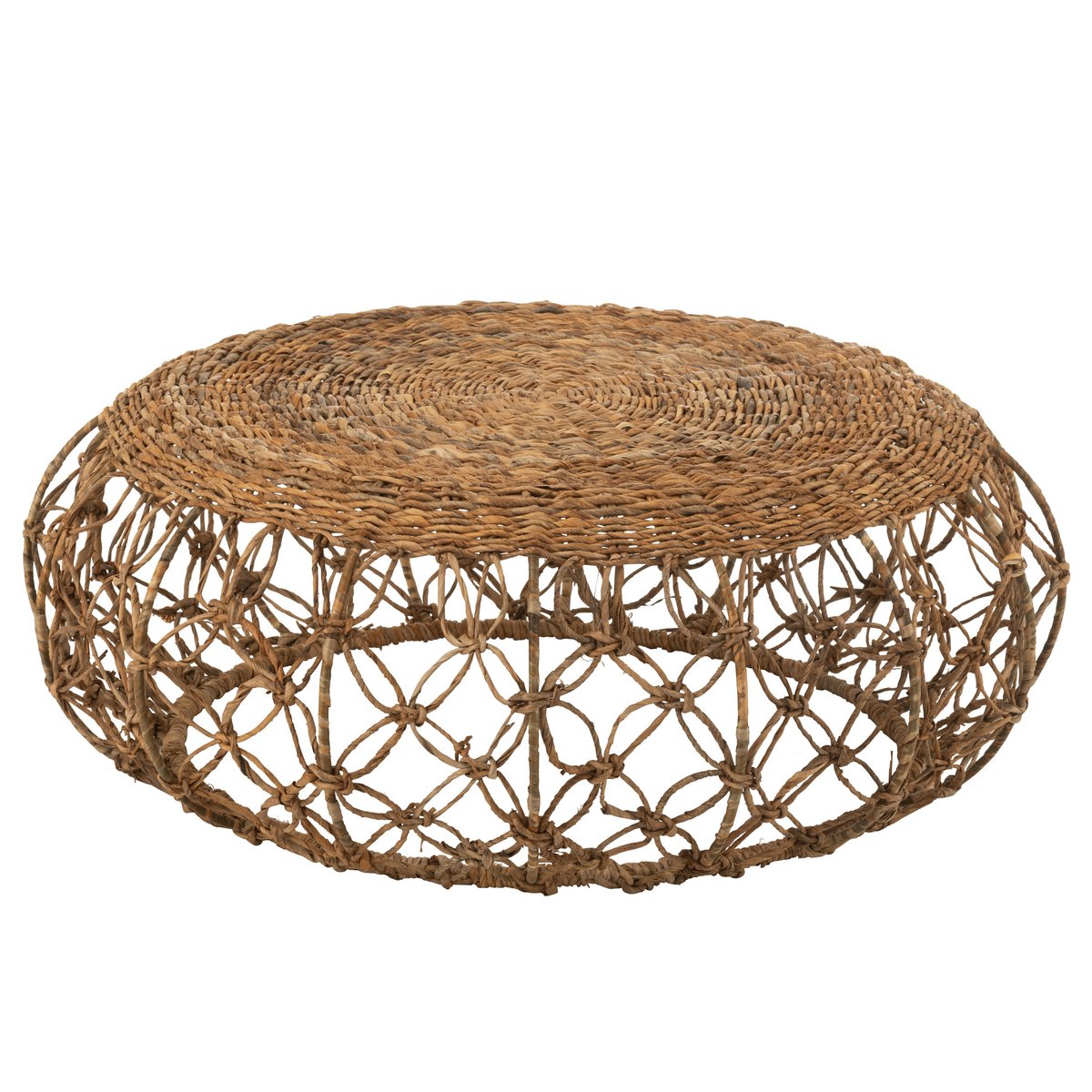 Table basse Soucoupe J-Line entourée d'éléments décoratifs