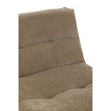 Canapé J-Line Grid - bois de peuplier/mousse - taupe foncé