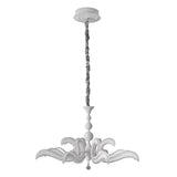 LED Crown "Ludwig" blanc Ø 66 cm, avec des LED fermement installées, métal en blanc