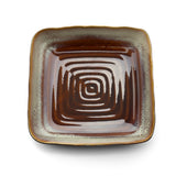 L'Assiette Carrée Horizon Fumée - Gris Marron - M