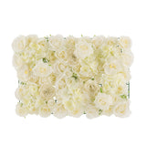 Panneau Flower Mix Blanc de J-Line, vue de face montrant les détails floraux.