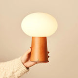 Lampe de table sans fil en bois marron marron Max