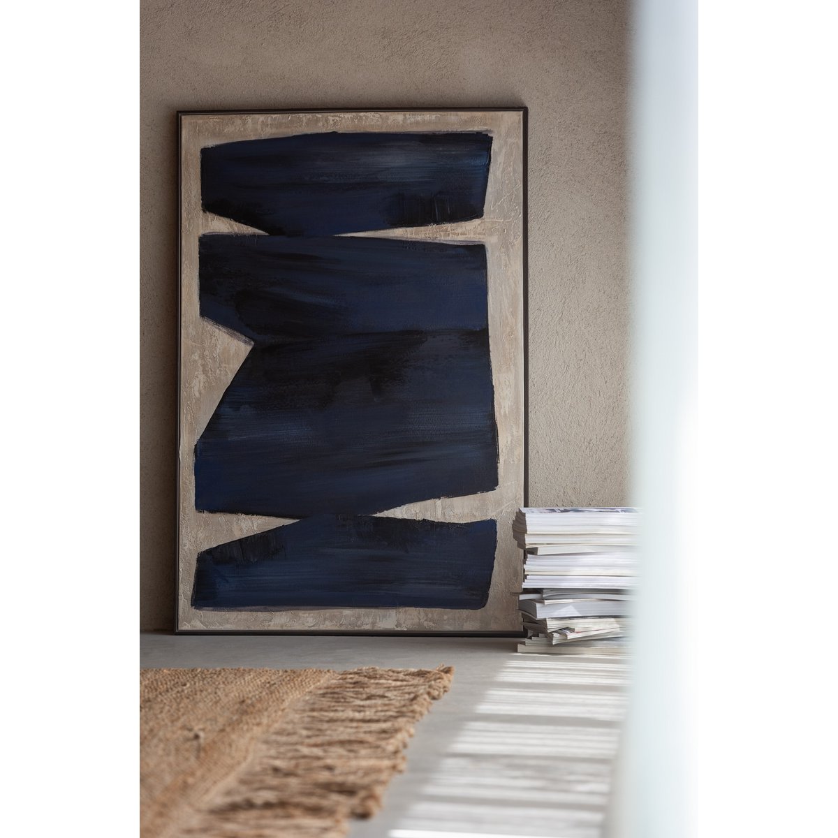 Détail des couleurs noir et marron du tableau J-Line Pog