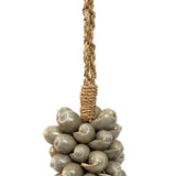 Le pompon en coquillage et coton - Gris