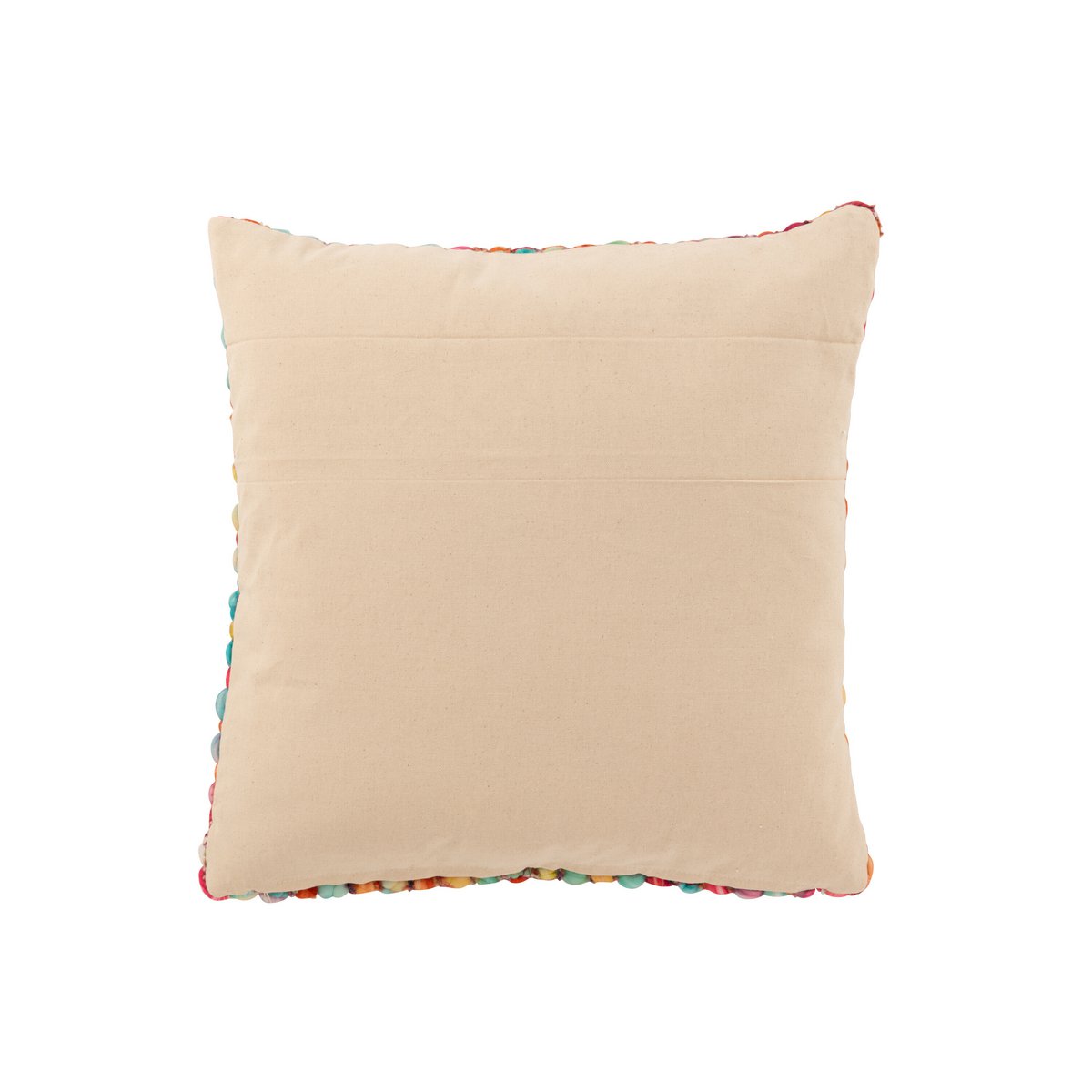 Coussin J-Line tricoté multicolore, vue de face