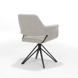 Katy Armchair Fabric Teddy Natural, Turn Foot