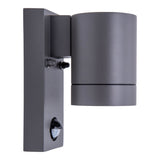 Lampe murale extérieure "Romb" avec détecteur de mouvement, aluminium colorant en anthracite, minuterie, lampe modifiable, 7 x 12,5 x 16,4 cm