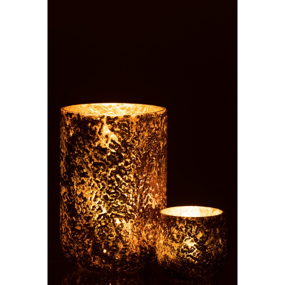 Lanterne J-Line Oxydé avec bougie, décor intérieur élégant