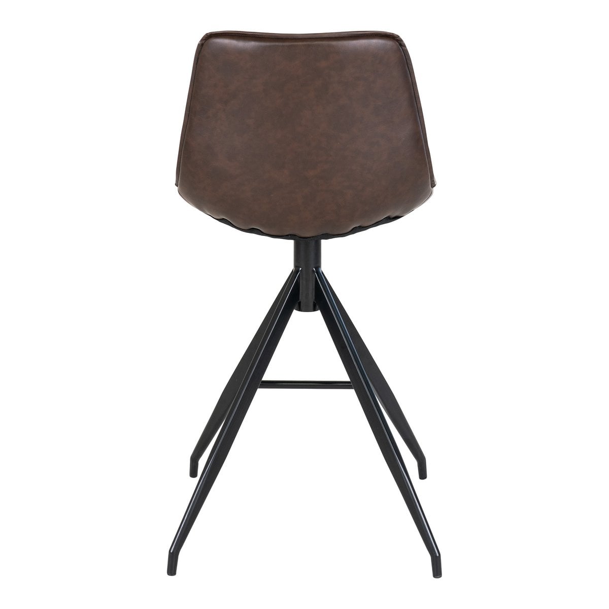 Chaise de comptoir Monaco avec design moderne et pieds en métal noir