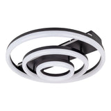 LED DE PLAGE CCT LED "circulo" en métal noir et en plastique de couleur sable Ø 60 cm