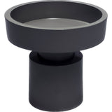 Bougeoir noir en métal